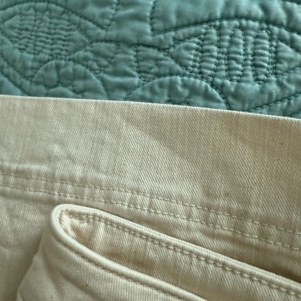 Maeve Women's Wide Leg Light Cream Jeans - Picture 8 of 11